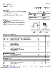 IRFP4110PBF datasheet pdf International Rectifier