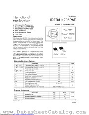 IRFR1205TRRPBF datasheet pdf International Rectifier