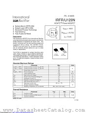 PB-IRFU120N datasheet pdf International Rectifier