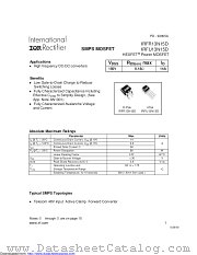 PB-IRFR13N15D datasheet pdf International Rectifier