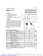 IRFR2307ZTRLPBF datasheet pdf International Rectifier