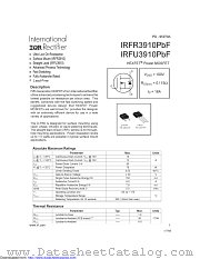 IRFR3910TRLPBF datasheet pdf International Rectifier