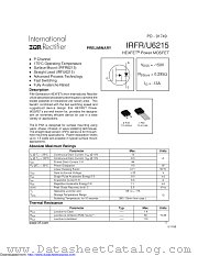 PB-IRFU6215 datasheet pdf International Rectifier