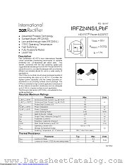 IRFZ24NSTRLPBF datasheet pdf International Rectifier