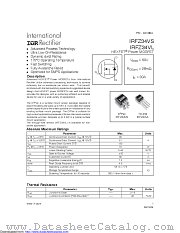 PB-IRFZ34VL datasheet pdf International Rectifier