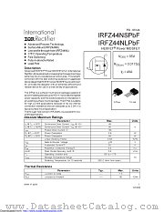 IRFZ44NSTRLPBF datasheet pdf International Rectifier