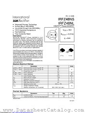 PB-IRFZ48NS datasheet pdf International Rectifier