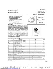 PB-IRFZ48V datasheet pdf International Rectifier
