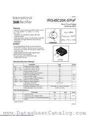 IRG4BC20K-SPBF datasheet pdf International Rectifier