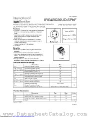 IRG4BC20UD-SPBF datasheet pdf International Rectifier