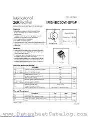 IRG4BC20W-SPBF datasheet pdf International Rectifier