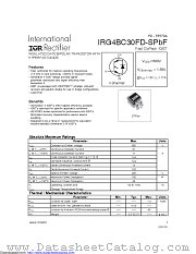 IRG4BC30FD-S datasheet pdf International Rectifier