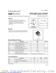 IRG4BC30S-SPBF datasheet pdf International Rectifier