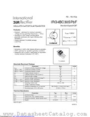 IRG4BC30SPBF datasheet pdf International Rectifier