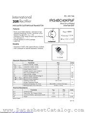 IRG4BC40KPBF datasheet pdf International Rectifier