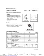IRG4IBC30SPBF datasheet pdf International Rectifier