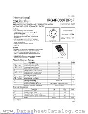 IRG4PC30FDPBF datasheet pdf International Rectifier