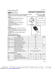 IRG4PC30KDPBF datasheet pdf International Rectifier