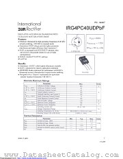 IRG4PC40UD-EPBF datasheet pdf International Rectifier