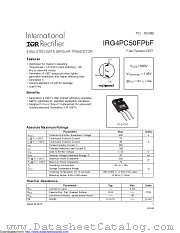 IRG4PC50FPBF datasheet pdf International Rectifier