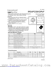 IRG4PC50KDPBF datasheet pdf International Rectifier