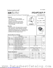 IRG4PC60F-PPBF datasheet pdf International Rectifier