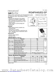 IRG4PH40UD2-EP datasheet pdf International Rectifier