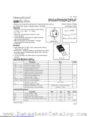 IRG4PH50KDPBF datasheet pdf International Rectifier