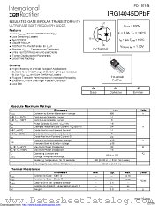 IRGI4045D datasheet pdf International Rectifier