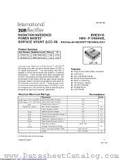 IRHE9110 datasheet pdf International Rectifier