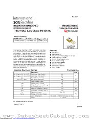 IRHMB57260SESCS datasheet pdf International Rectifier