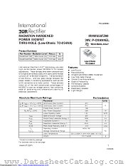 IRHMS597Z60 datasheet pdf International Rectifier
