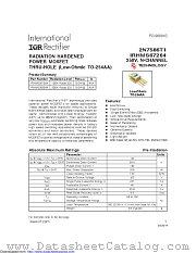 IRHMS67264SCS datasheet pdf International Rectifier