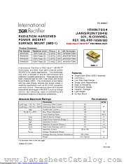 IRHN4054 datasheet pdf International Rectifier