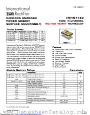 IRHN3130 datasheet pdf International Rectifier