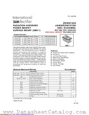 IRHN8450SCS datasheet pdf International Rectifier