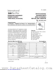 JANSR2N7489T3 datasheet pdf International Rectifier