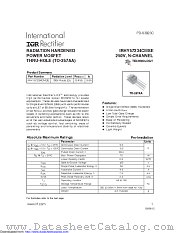 JANSR2N7490T3 datasheet pdf International Rectifier