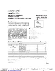 IRHYB597Z30CMSCS datasheet pdf International Rectifier