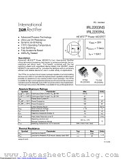 PB-IRL2203NS datasheet pdf International Rectifier