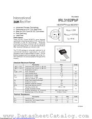 IRL3102PBF datasheet pdf International Rectifier