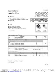 IRL3715ZCLPBF datasheet pdf International Rectifier
