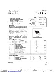 IRL530NPBF datasheet pdf International Rectifier
