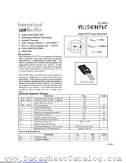 IRLI540NPBF datasheet pdf International Rectifier