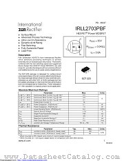 IRLL2703TRPBF datasheet pdf International Rectifier