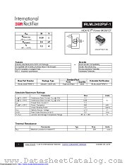 IRLML2402TRPBF-1 datasheet pdf International Rectifier