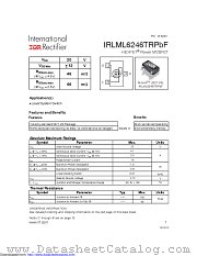 IRLML6246 datasheet pdf International Rectifier