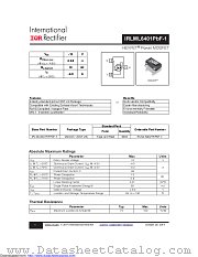 IRLML6401TRPBF-1 datasheet pdf International Rectifier