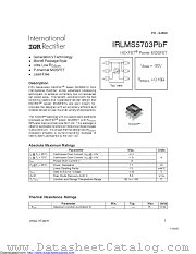 IRLMS5703TRPBF datasheet pdf International Rectifier