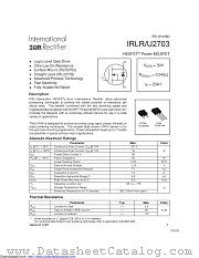 PB-IRLR2703 datasheet pdf International Rectifier